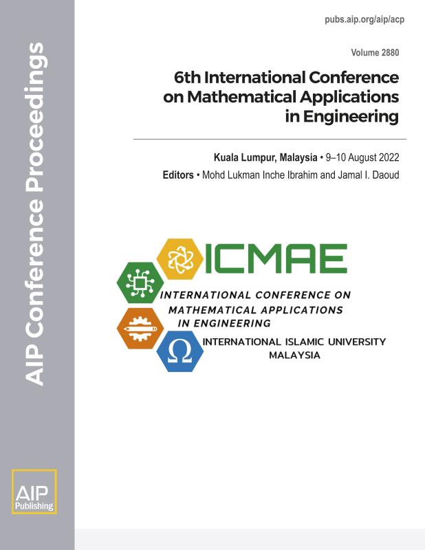 Cover of Volume 2880: 6th International Conference on Mathematical Applications in Engineering