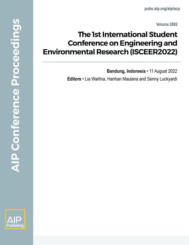 Cover of Volume 2882: The 1st International Student Conference on Engineering and Environmental Research (ISCEER2022)