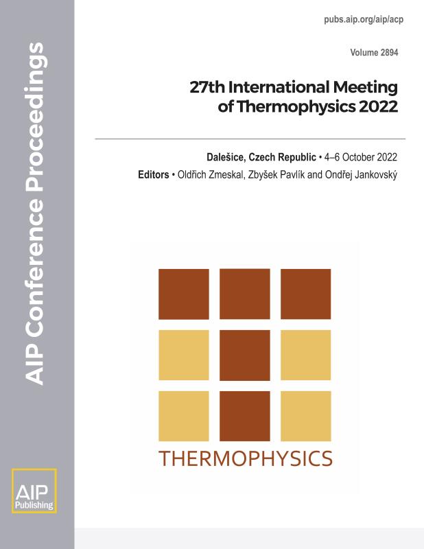 Cover of Volume 2894: 27th International Meeting of Thermophysics 2022