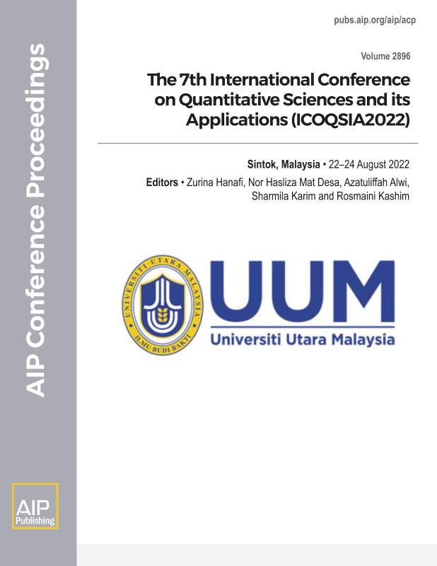 Cover of Volume 2896: The 7th International Conference on Quantitative Sciences and its Applications (ICOQSIA2022)