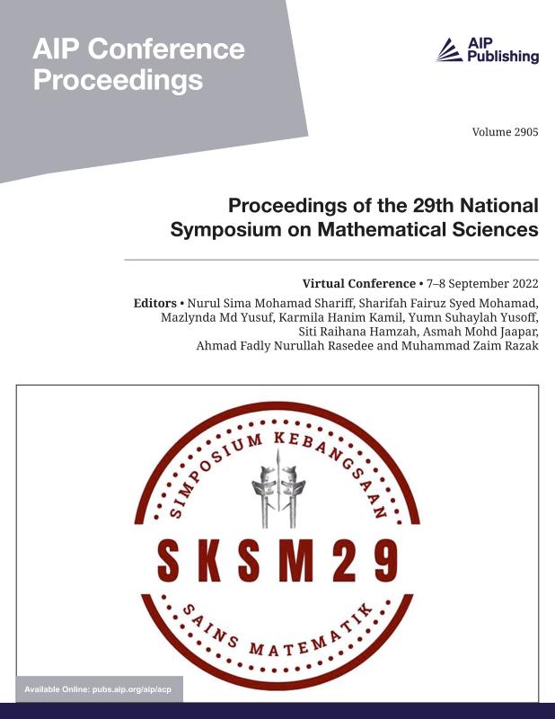 Cover of Volume 2905: Proceedings of the 29th National Symposium on Mathematical Sciences