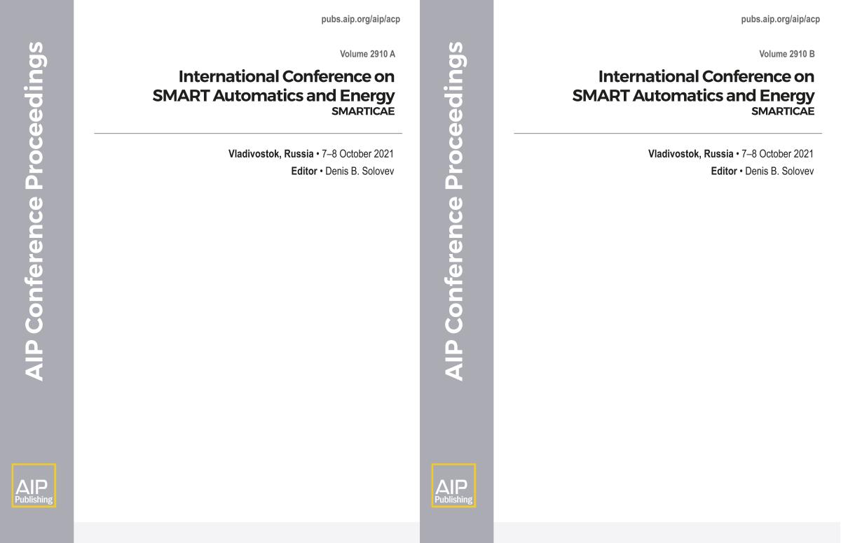 Cover of Volume 2910: International Conference on SMART Automatics and Energy
