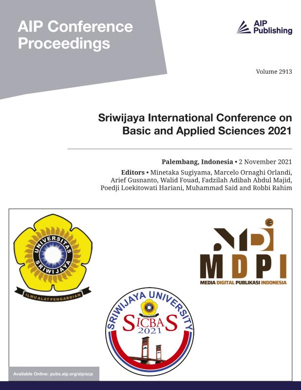 Cover of Volume 2913: Sriwijaya International Conference on Basic and Applied Sciences 2021 