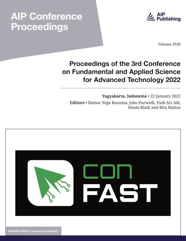 Cover of Volume 2920: Proceedings of the 3rd Conference on Fundamental and Applied Science for Advanced Technology 2022 