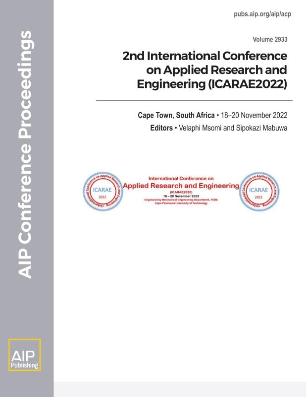 Cover of Volume 2933: 2nd International Conference on Applied Research and Engineering (ICARAE2022)