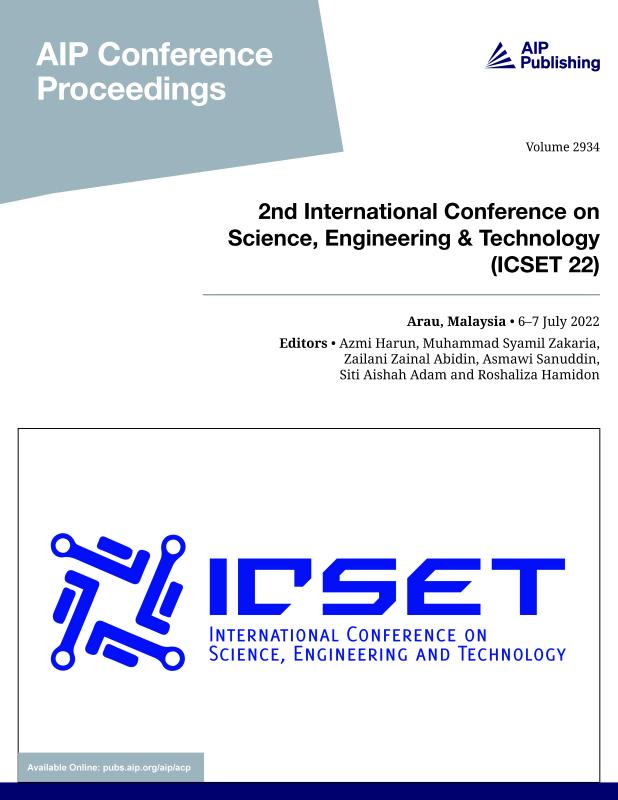 Cover of Volume 2934: 2nd International Conference on Science, Engineering & Technology (ICSET 22)