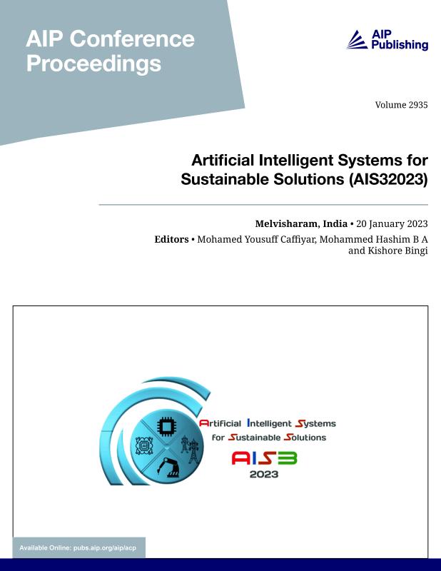Cover of Volume 2935: Artificial Intelligent Systems for Sustainable Solutions (AIS32023)