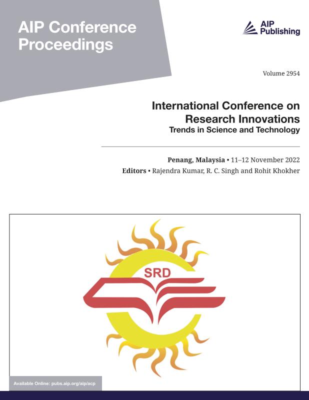 Cover of Volume 2954: International Conference on Research Innovations