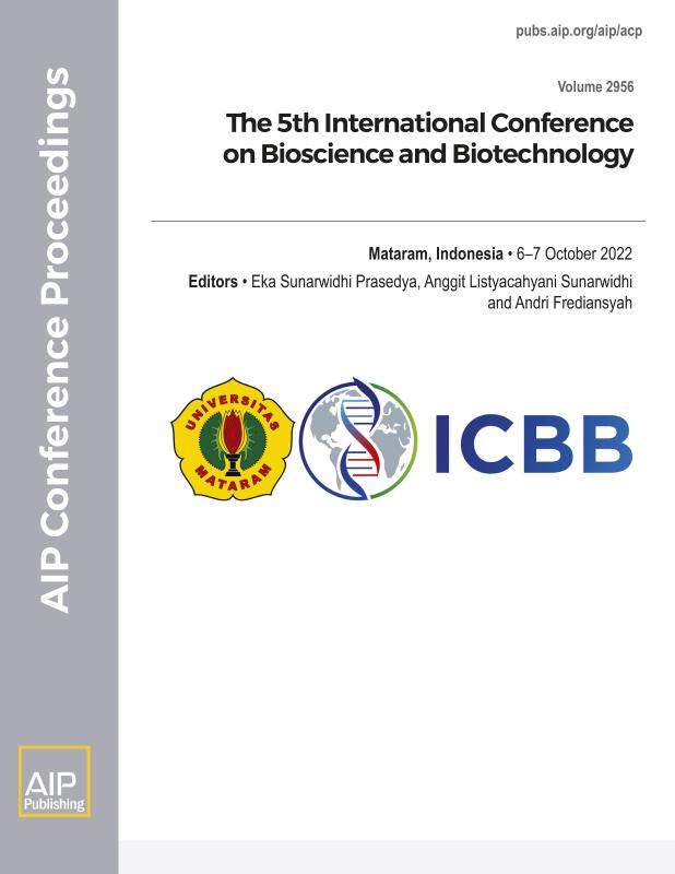 Cover of Volume 2956: The 5th International Conference on Bioscience and Biotechnology