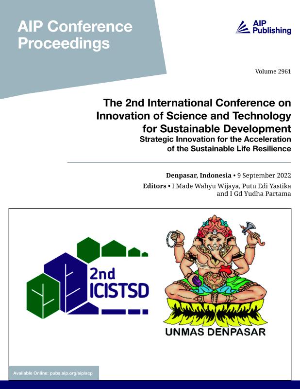 Cover of Volume 2961: The 2nd International Conference on Innovation of Science and Technology for Sustainable Development 