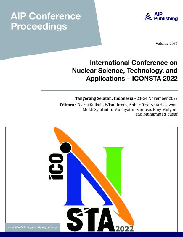 Cover of Volume 2967: International Conference on Nuclear Science, Technology, and Applications  ICONSTA 2022