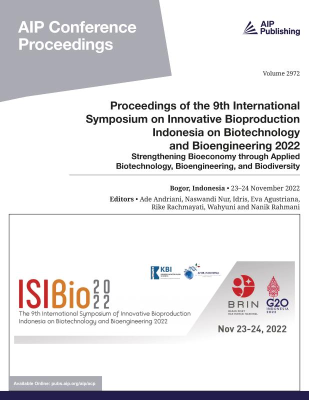 Cover of Volume 2972: Proceedings of the 9th International Symposium of Innovative Bioproduction Indonesia on Biotechnology and Bioengineering 2022