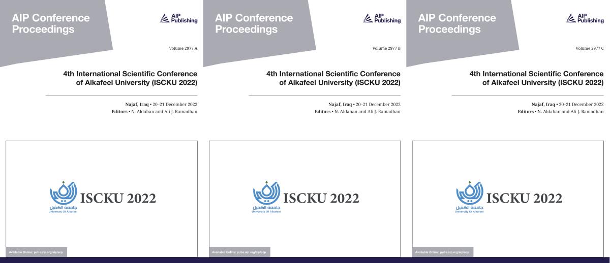 Cover of Volume 2977: 4th International Scientific Conference of Alkafeel University (ISCKU 2022)
