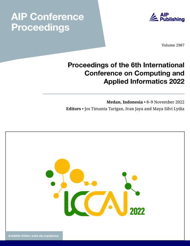 Cover of Volume 2987: Proceedings of the 6th International Conference on Computing and Applied Informatics 2022