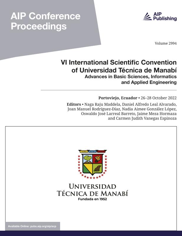 Cover of Volume 2994: VI International Scientific Convention of Universidad Técnica de Manabí
