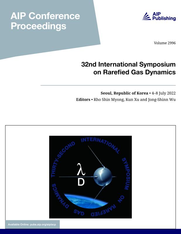 Cover of Volume 2996: 32nd International Symposium on Rarefied Gas Dynamics