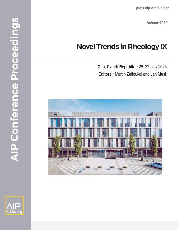 Cover of Volume 2997: Novel Trends in Rheology IX