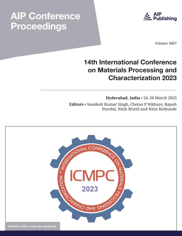 Cover of Volume 3007: 14th International Conference on Materials Processing and Characterization 2023