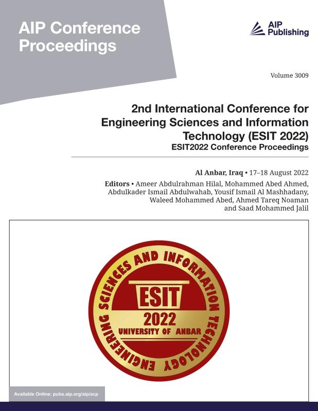 Cover of Volume 3009: 2nd International Conference for Engineering Sciences and Information Technology (ESIT 2022)