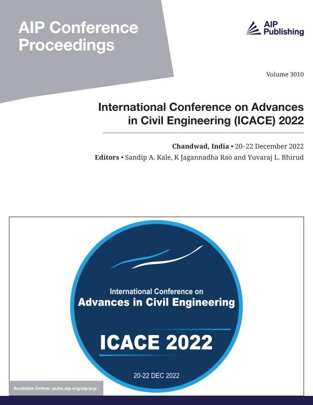 Cover of Volume 3010: International Conference on Advances in Civil Engineering (ICACE) 2022