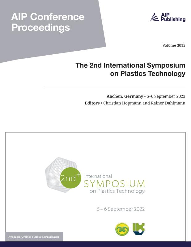 Cover of Volume 3012: The 2nd International Symposium on Plastics Technology