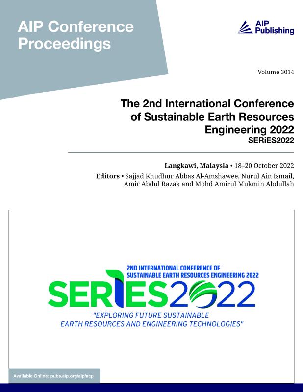 Cover of Volume 3014: The 2nd International Conference of Sustainable Earth Resources Engineering 2022
