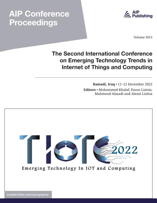 Cover of Volume 3015: The Second International Conference on Emerging Technology Trends in Internet of Things and Computing