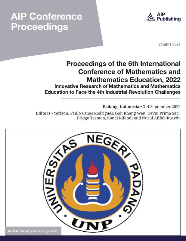 Cover of Volume 3024: Proceedings of the 6th International Conference of Mathematics and Mathematics Education, 2022