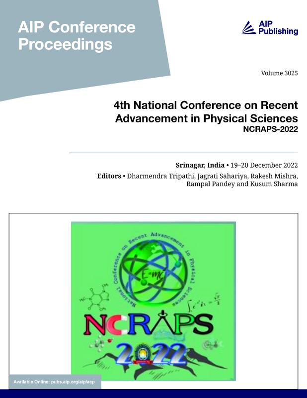 Cover of Volume 3025: 4th National Conference on Recent Advancement in Physical Sciences
