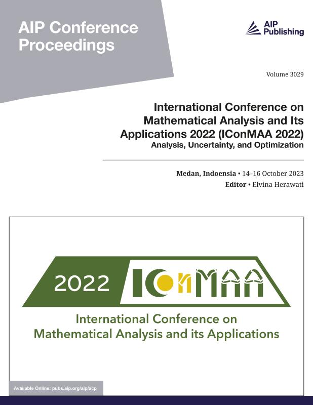 Cover of Volume 3029: International Conference on Mathematical Analysis and Its Applications 2022 (IConMAA 2022)