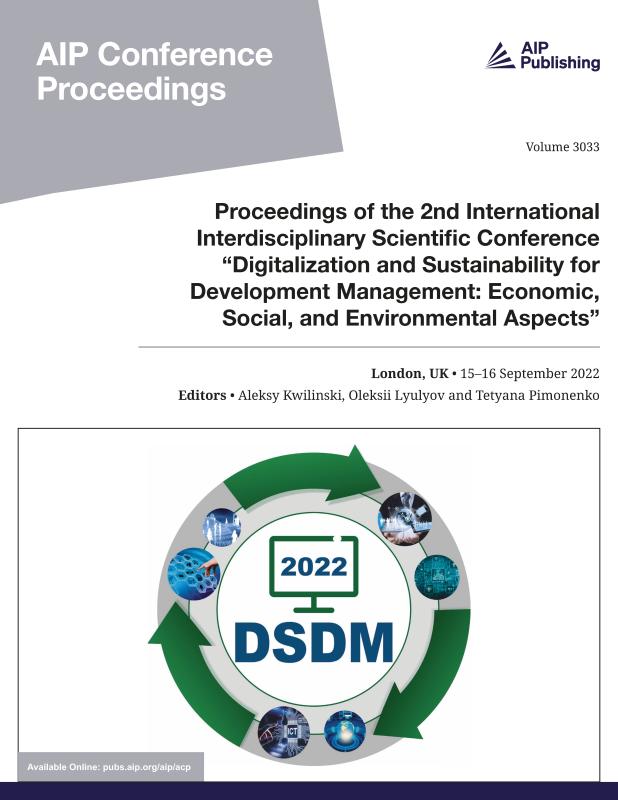 Cover of Volume 3033: Proceedings of the 2nd International Interdisciplinary Scientific Conference "Digitalization and Sustainability for Development Management: Economic, Social, and Environmental Aspects"