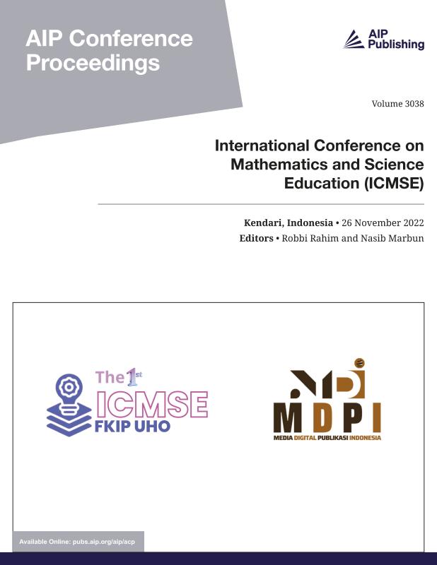 Cover of Volume 3038: International Conference on Mathematics and Science Education (ICMSE)