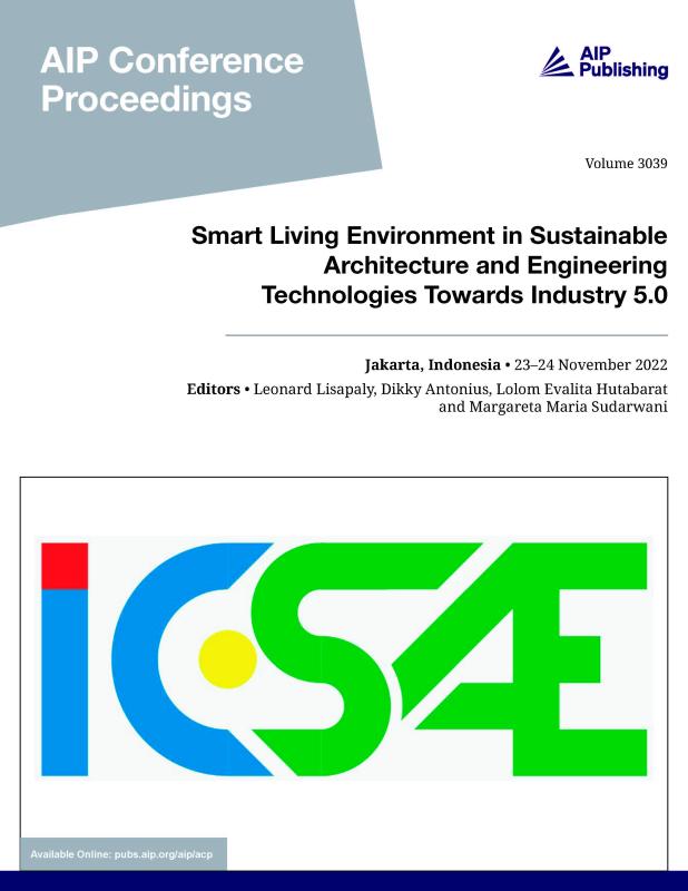 Cover of Volume 3039: 2nd International Conference on Sustainable Architecture and Engineering 