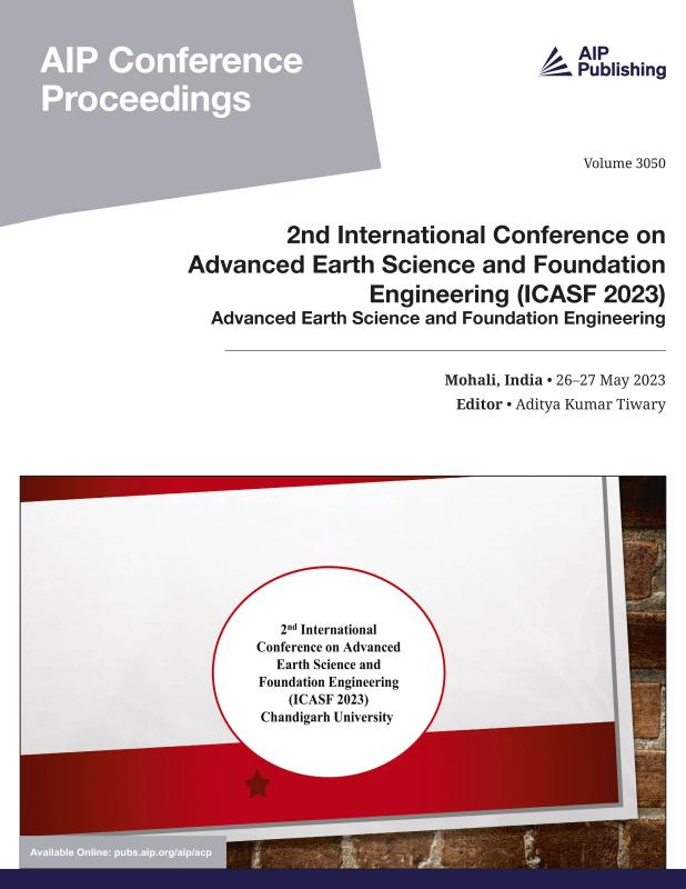 Cover of Volume 3050: 2nd International Conference on Advanced Earth Science and Foundation Engineering (ICASF 2023)