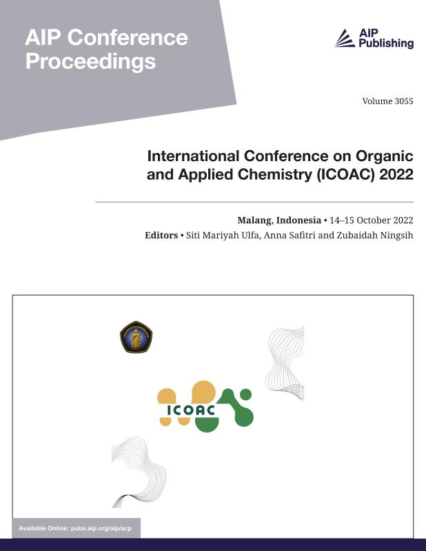 Cover of Volume 3055: International Conference on Organic and Applied Chemistry (ICOAC) 2022