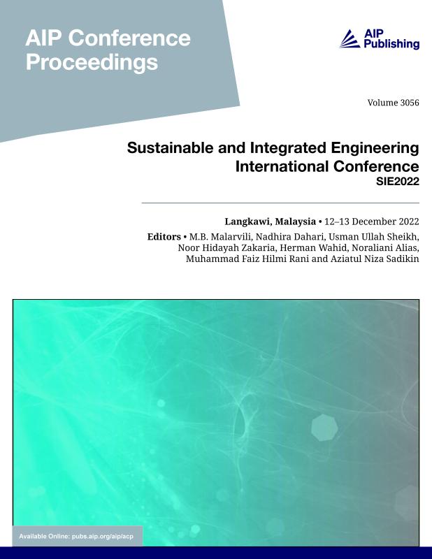 Cover of Volume 3056: Sustainable and Integrated Engineering International Conference