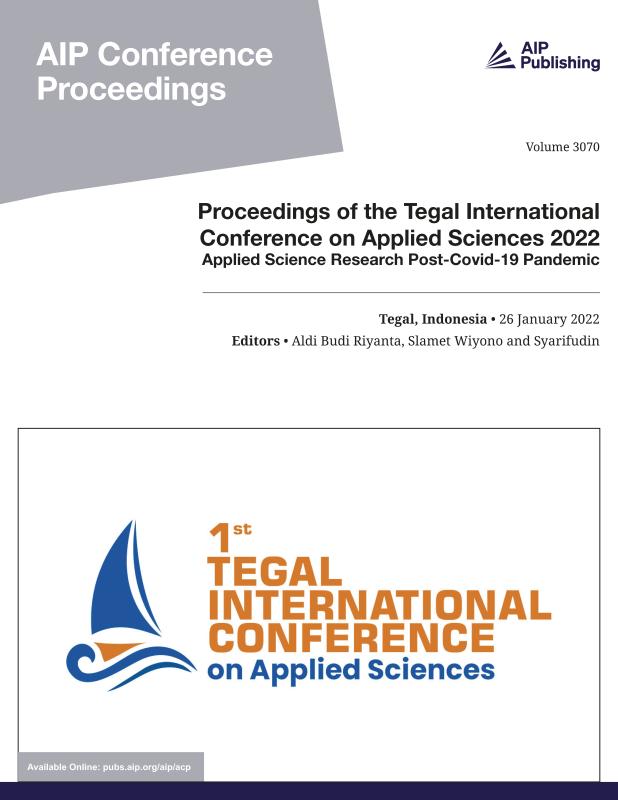 Cover of Volume 3070: Proceedings of the Tegal International Conference on Applied Sciences 2022 