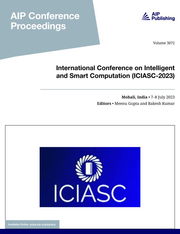 Cover of Volume 3072: International Conference on Intelligent and Smart Computation (ICIASC-2023)