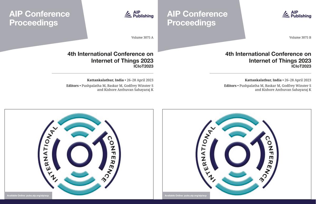 Cover of Volume 3075: 4th International Conference on Internet of Things 2023
