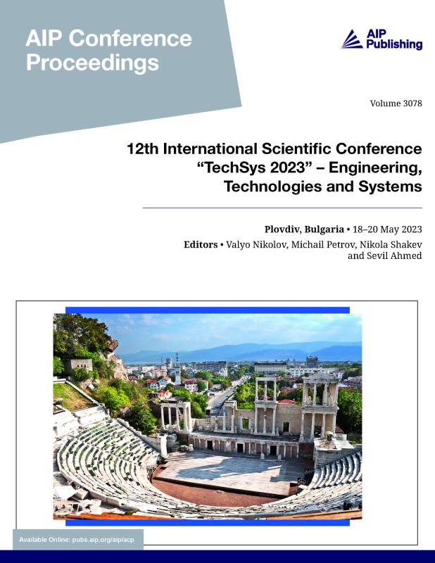Cover of Volume 3078: 12th International Scientific Conference TechSys 2023  Engineering, Technologies and Systems