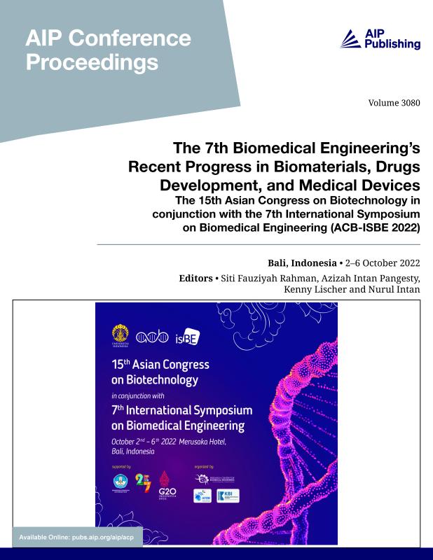 Cover of Volume 3080: The 7th Biomedical Engineerings Recent Progress in Biomaterials, Drugs Development, and Medical Devices