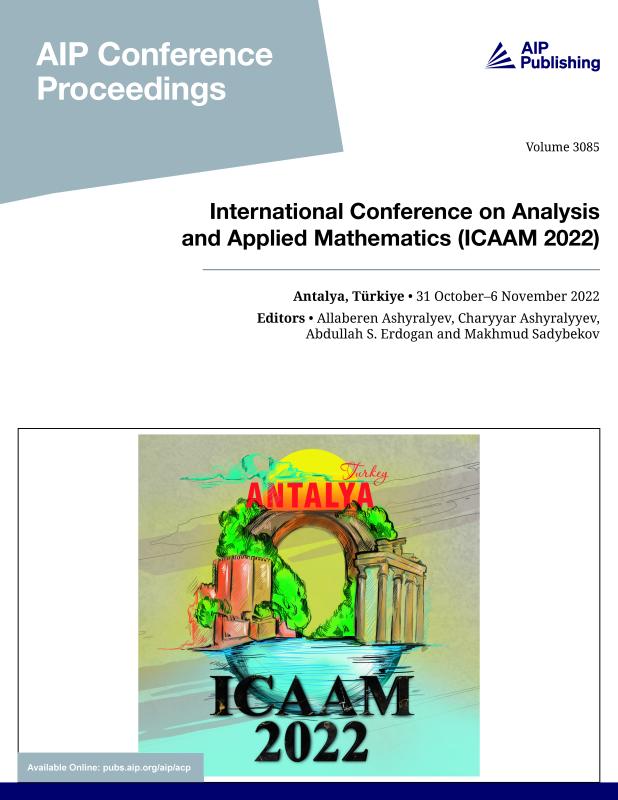 Cover of Volume 3085: International Conference on Analysis and Applied Mathematics (ICAAM 2022)