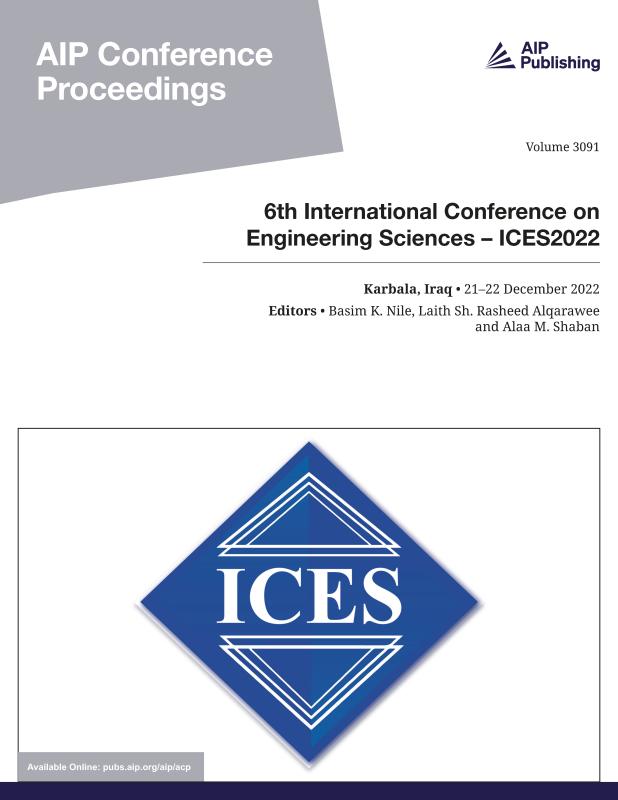 Cover of Volume 3091: 6th International Conference on Engineering Sciences - ICES2022