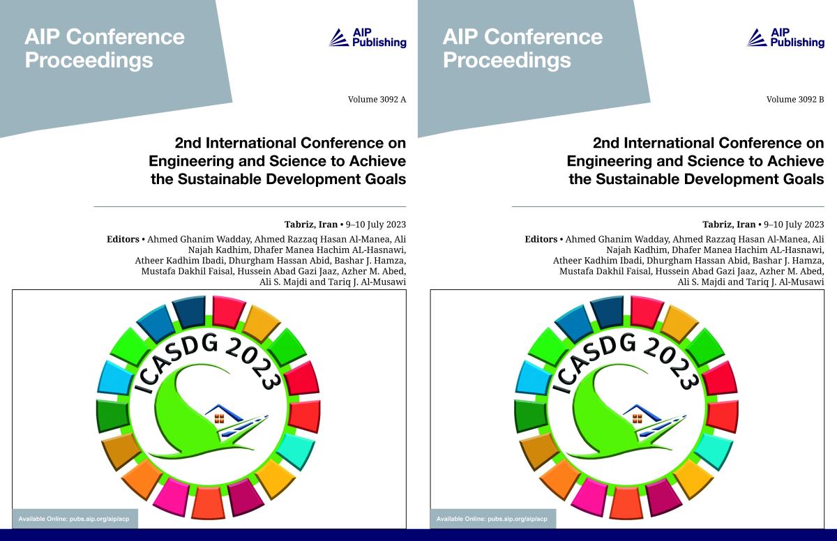 Cover of Volume 3092: 2nd International Conference on Engineering and Science to Achieve the Sustainable Development Goals