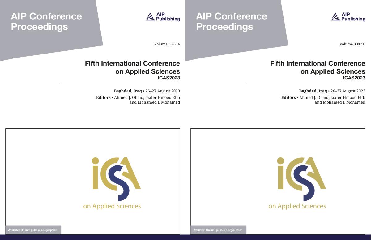 Cover of Volume 3097: Fifth International Conference on Applied Sciences