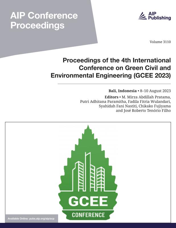 Cover of Volume 3110: Proceedings of the 4th International Conference on Green Civil and Environmental Engineering (GCEE 2023)