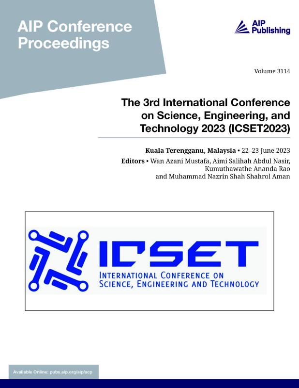 Cover of Volume 3114: The 3rd International Conference on Science, Engineering, and Technology 2023 (ICSET2023)