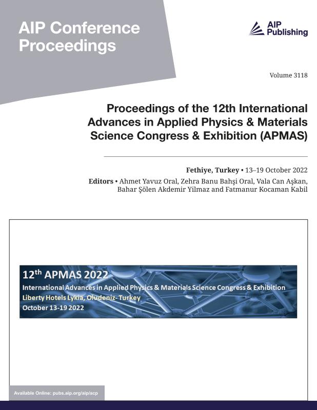 Cover of Volume 3118: Proceedings of the 12th International Advances in Applied Physics & Materials Science Congress & Exhibition (APMAS)