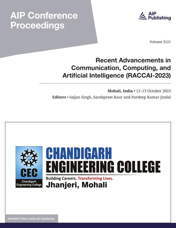 Cover of Volume 3121: Recent Advancements in Communication, Computing, and Artificial Intelligence (RACCAI-2023)                                                       