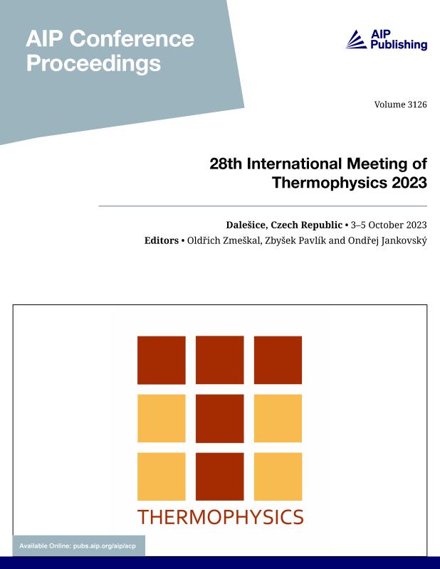 Cover of Volume 3126: 28th International Meeting of Thermophysics 2023
